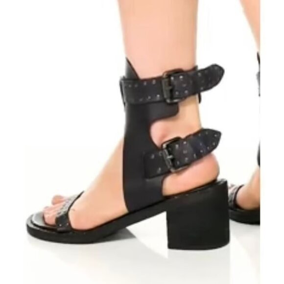 Brand New Free People Happiness Heeled Cowboy Brown Sandals size EU 37 - Picture 2 of 12